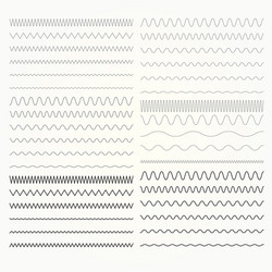 Wavy Line Pattern - Diverse Forms vector image