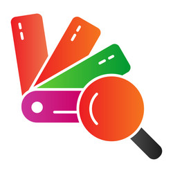 pantone search flat icon web color design vector image