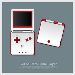 Retro Game Console Set vector image