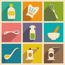 flat with shadow concept and mobile application vector image