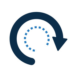 refresh reload repetitive icon vector image