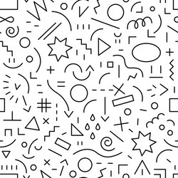abstract seamless pattern with lines design vector image