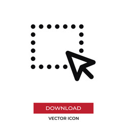 Drag icon in modern style for web site and mobile vector