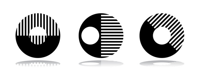 Geometric Circle Elements - Abstract Shapes vector image