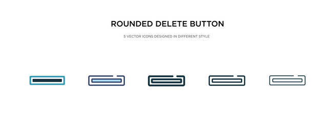 rounded delete button with minus icon vector image