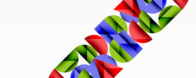 abstract geometric shapes overlap creating vector image