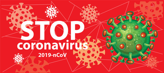 Abstract symbol coronavirus Royalty Free Vector Image