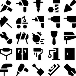 construction icons 5 vector