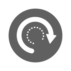 refresh reload repetitive icon vector image