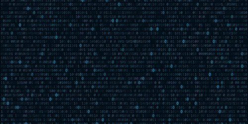binary code background software programming vector image