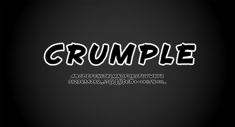 handwritten uneven font script alphabet vector image