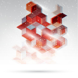 abstract design hexagonal background vector image
