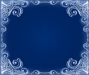 template frame design for card floral pattern vector image