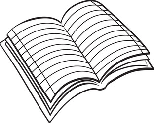 notebook icon learning design graphic vector image