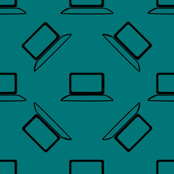 notebook web icon flat design seamless gray vector image