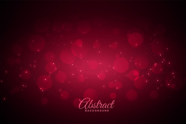 red bokeh background with sparkles vector image