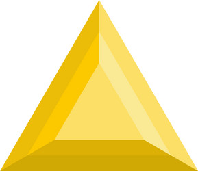 triangular adamant icon flat style vector image