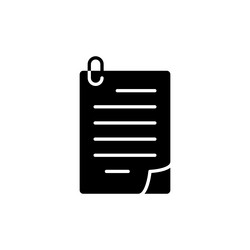assignment icon isolated on white background vector image