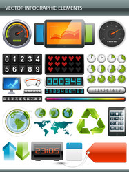 Data Visualization Elements vector image