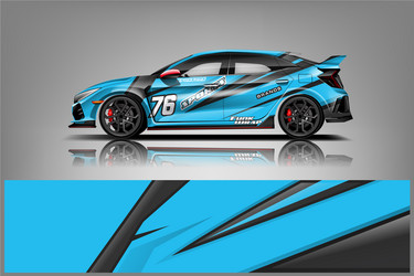car decal wrap design Vector Image