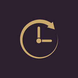 Clock Timer Icon - Modern Time Display vector image
