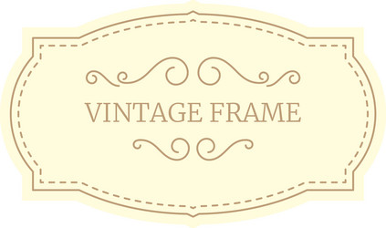 elegant vintage frame with swirls adding a touch vector image