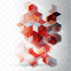 abstract design hexagonal background vector image