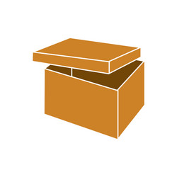 box icon on background for graphic and web design vector image