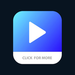 Control media play video mobile app button vector