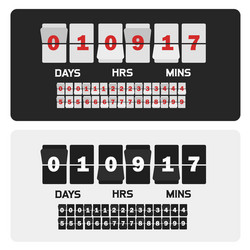 event presentation sale timer number counter vector image
