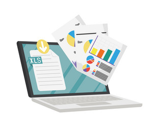 Spreadsheet Data Analysis vector image