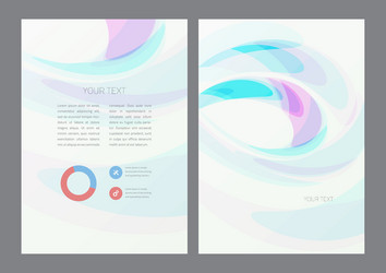 Flyer design template vector