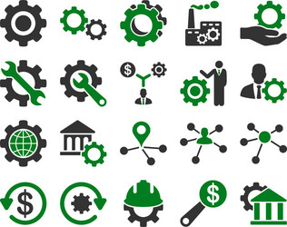 Settings and tools icons vector