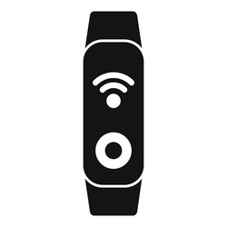 smart watch showing wifi connection icon in simple vector image