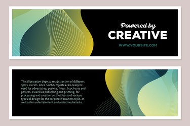 template of colorful abstract composition wi vector image