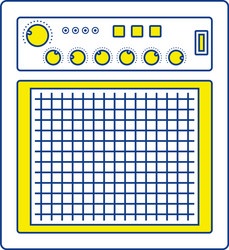 audio monitor icon vector