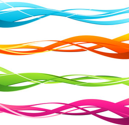 Dynamic Wavy Patterns vector image