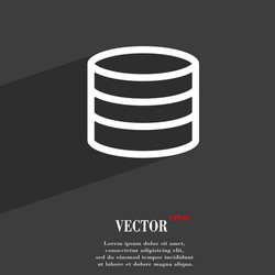 Hard Disk & Database Icon Set vector image