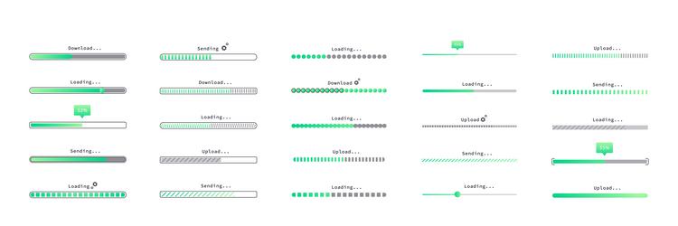 Loading bar Royalty Free Vector Image - VectorStock