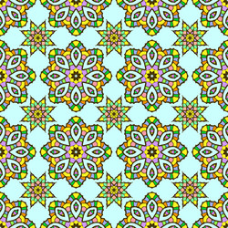 Seamless pattern from abstract elements vector