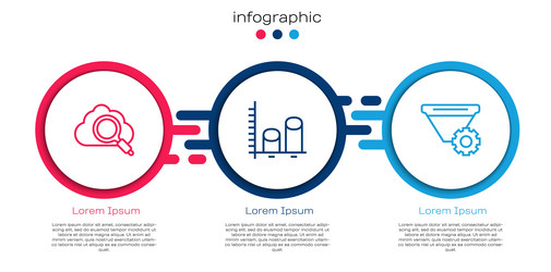 set line search cloud computing data analysis vector image