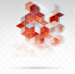 abstract design hexagonal background vector image