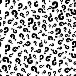 Interrogation Pattern - Question Marks vector image