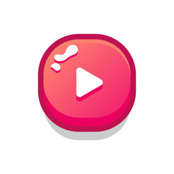 set of buttons for games applications vector image