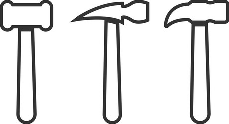 Tool Icon Set - Toolkit Template vector image