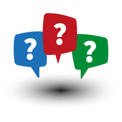 message box with question mark icon vector image