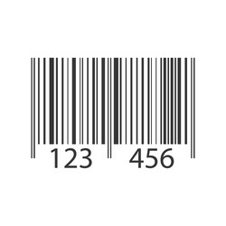 Concept barcode information strip code data vector