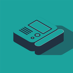 isometric house intercom system icon isolated vector image
