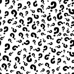 Question marks or interrogation pattern vector