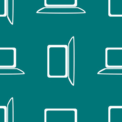 notebook web icon flat design seamless gray vector image